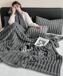 レトロカラーブランケット 楽天市場】【あす楽】 ブランケット ボア付ブランケット 871328