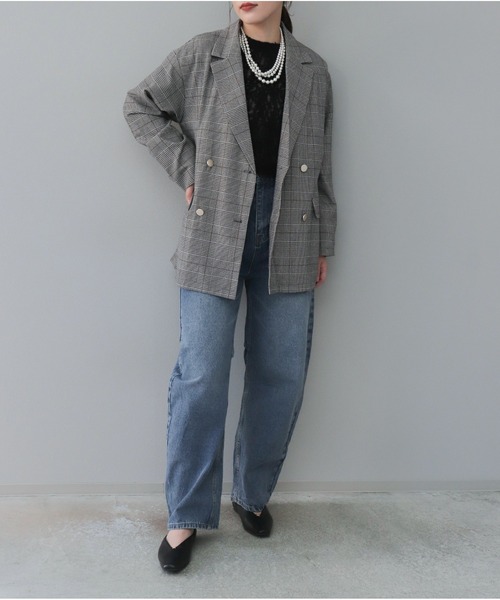 【セール】チェックテーラードジャケット（テーラードジャケット）｜OandI（オーアンドアイ）
