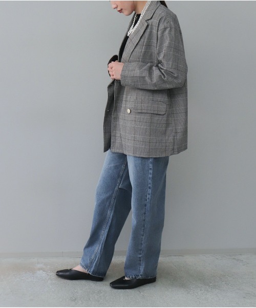 【セール】チェックテーラードジャケット（テーラードジャケット）｜OandI（オーアンドアイ）
