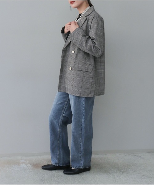 【セール】チェックテーラードジャケット（テーラードジャケット）｜OandI（オーアンドアイ）