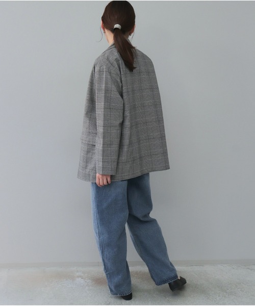 【セール】チェックテーラードジャケット（テーラードジャケット）｜OandI（オーアンドアイ）