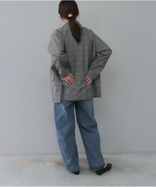 【セール】チェックテーラードジャケット（テーラードジャケット）｜OandI（オーアンドアイ）