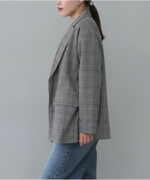 【セール】チェックテーラードジャケット（テーラードジャケット）｜OandI（オーアンドアイ）