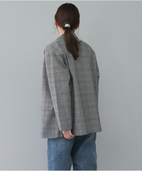 【セール】チェックテーラードジャケット（テーラードジャケット）｜OandI（オーアンドアイ）