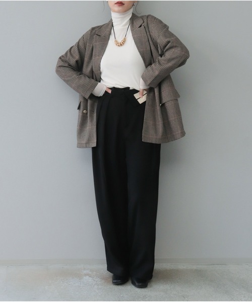 【セール】チェックテーラードジャケット（テーラードジャケット）｜OandI（オーアンドアイ）