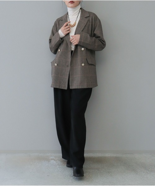 【セール】チェックテーラードジャケット（テーラードジャケット）｜OandI（オーアンドアイ）
