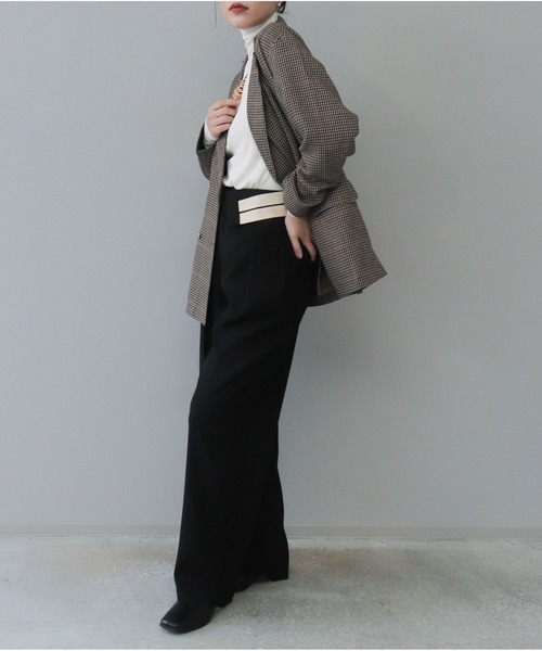 【セール】チェックテーラードジャケット（テーラードジャケット）｜OandI（オーアンドアイ）