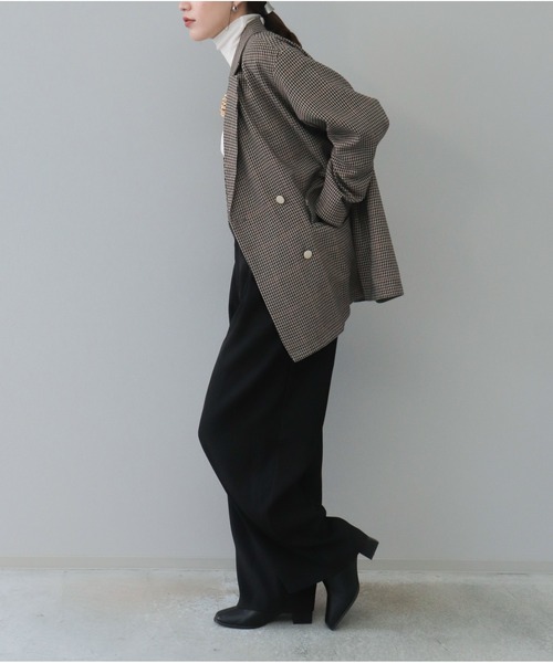 【セール】チェックテーラードジャケット（テーラードジャケット）｜OandI（オーアンドアイ）