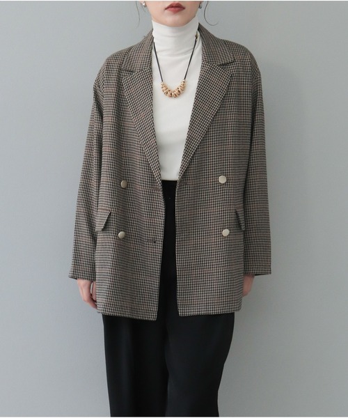 【セール】チェックテーラードジャケット（テーラードジャケット）｜OandI（オーアンドアイ）