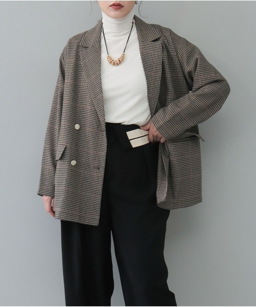 【セール】チェックテーラードジャケット（テーラードジャケット）｜OandI（オーアンドアイ）