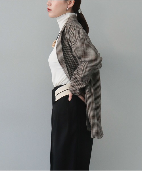 【セール】チェックテーラードジャケット（テーラードジャケット）｜OandI（オーアンドアイ）