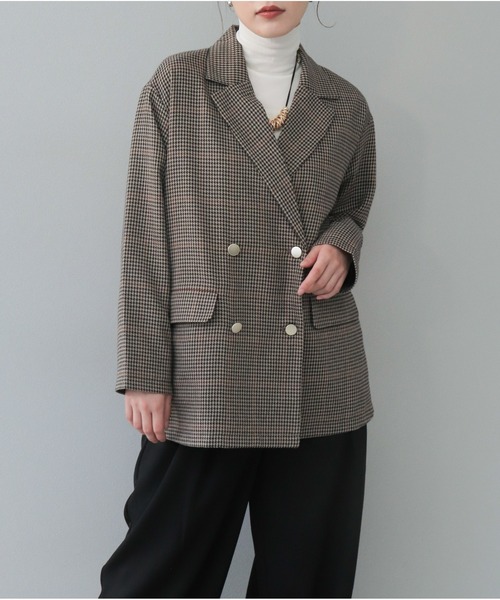 【セール】チェックテーラードジャケット（テーラードジャケット）｜OandI（オーアンドアイ）