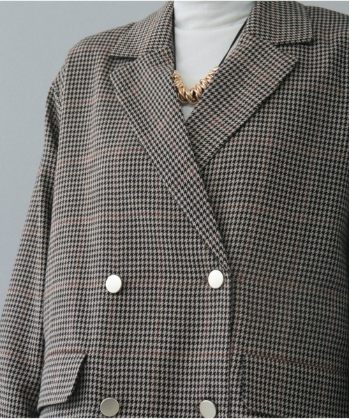 【セール】チェックテーラードジャケット（テーラードジャケット）｜OandI（オーアンドアイ）