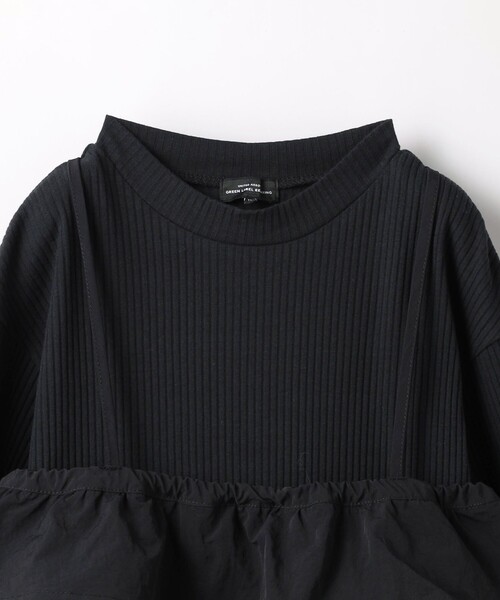 green label relaxing(グリーンレーベルリラクシング)の「TJ フリルキャミ+テレコ プルオーバーセット / キッズ 100cm-130cm(Tシャツ/カットソー・キッズ・ブラック/オフホワイト・130cm/110cm/100cm/120cm)」の16枚目の写真
