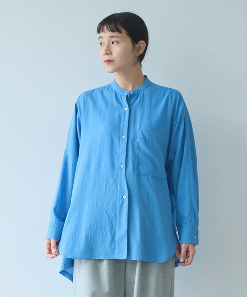 yuni(ユニ )の「●強撚ガスボイルビエラ エプロンブラウス(シャツ/ブラウス・レディース・ブルー/ブラック/イエロー・FREE)」の22枚目の写真