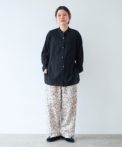 yuni(ユニ )の「●強撚ガスボイルビエラ エプロンブラウス(シャツ/ブラウス・レディース・ブルー/ブラック/イエロー・FREE)」の12枚目の写真