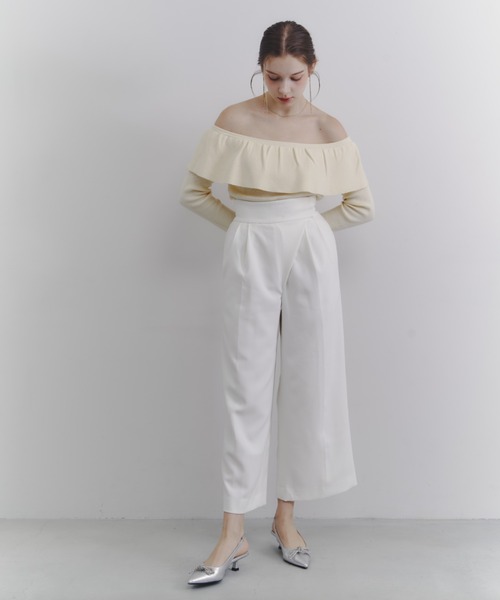 Luan（ルアン）の「【Luan】ワイドラップパンツ（その他パンツ・レディース・ベージュ/ホワイト・0/1）」の13枚目の写真