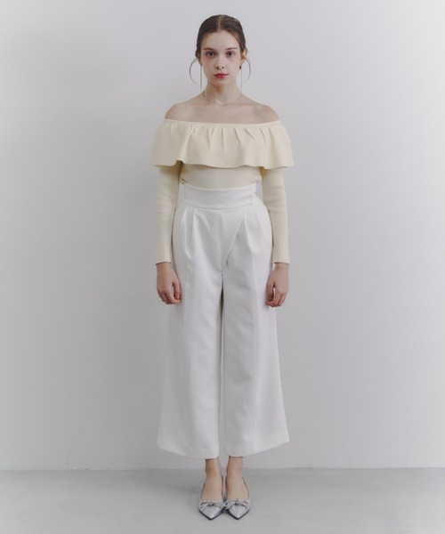 Luan（ルアン）の「【Luan】ワイドラップパンツ（その他パンツ・レディース・ベージュ/ホワイト・0/1）」の9枚目の写真