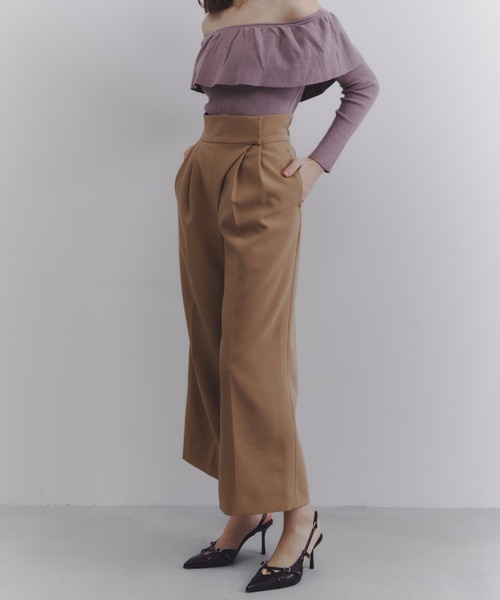 Luan（ルアン）の「【Luan】ワイドラップパンツ（その他パンツ・レディース・ベージュ/ホワイト・0/1）」の16枚目の写真