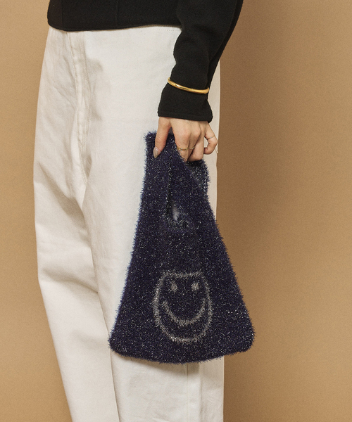 FRAMeWORK（フレームワーク）の「OUT OF FRAMe sparkleSMILE mini バッグ（トートバッグ・レディース・シルバー/ブルー/ブラック/ネイビー/レッド/グリーン・FREE）」の4枚目の写真