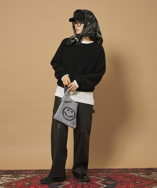 FRAMeWORK（フレームワーク）の「OUT OF FRAMe sparkleSMILE mini バッグ（トートバッグ・レディース・シルバー/ブルー/ブラック/ネイビー/レッド/グリーン・FREE）」の13枚目の写真