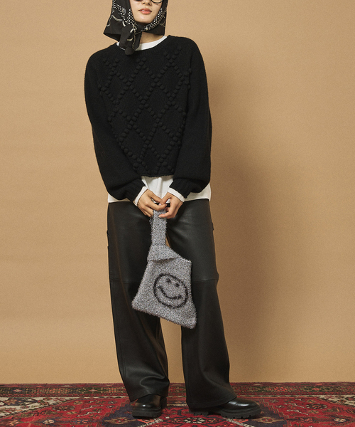 FRAMeWORK（フレームワーク）の「OUT OF FRAMe sparkleSMILE mini バッグ（トートバッグ・レディース・シルバー/ブルー/ブラック/ネイビー/レッド/グリーン・FREE）」の12枚目の写真