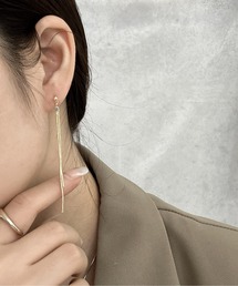 【OKUOKU 0909】チェーン ロングピアス 両耳用 oku-pierce-650933546439-6 Yy【RBTS】