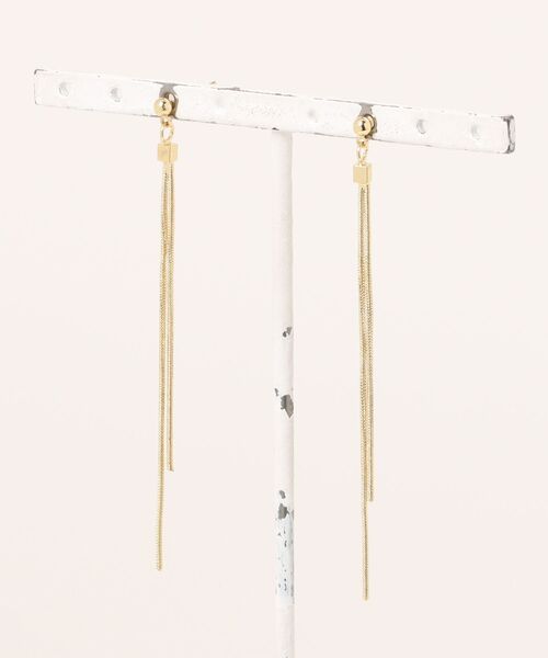 Burner(バーナー)の「【OKUOKU 0909】チェーン ロングピアス 両耳用 oku-pierce-650933546439-6 Yy【RBTS】(ピアス(両耳用)・レディース・シルバー/ゴールド・FREE)」の6枚目の写真