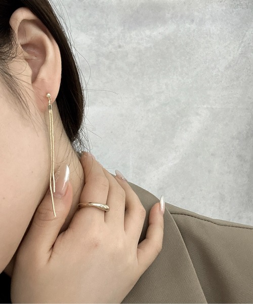 Burner(バーナー)の「【OKUOKU 0909】チェーン ロングピアス 両耳用 oku-pierce-650933546439-6 Yy【RBTS】(ピアス(両耳用)・レディース・シルバー/ゴールド・FREE)」の14枚目の写真
