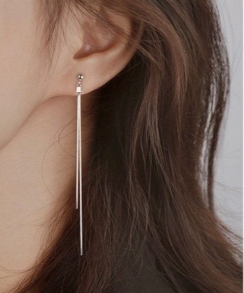 Burner(バーナー)の「【OKUOKU 0909】チェーン ロングピアス 両耳用 oku-pierce-650933546439-6 Yy【RBTS】(ピアス(両耳用)・レディース・シルバー/ゴールド・FREE)」の16枚目の写真