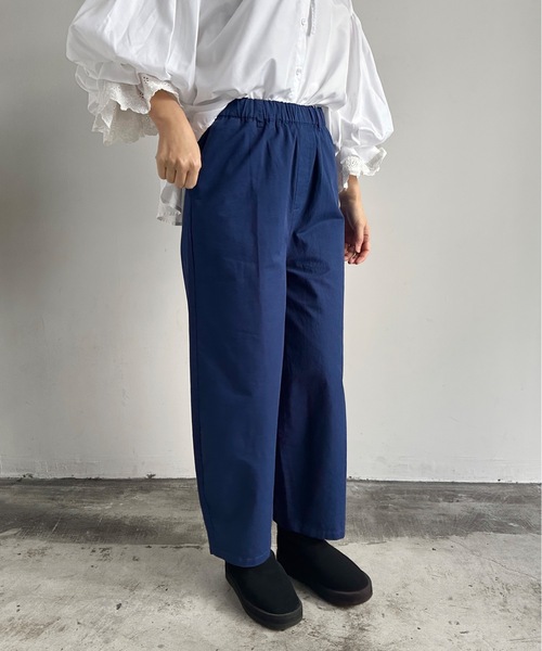 vent blanc(ヴァンブラン)の「vent blanc / ヴァンブラン コットンツイルカービィパンツ(その他パンツ・レディース・ブラック/ブルー/ナチュラル・FREE)」の1枚目の写真