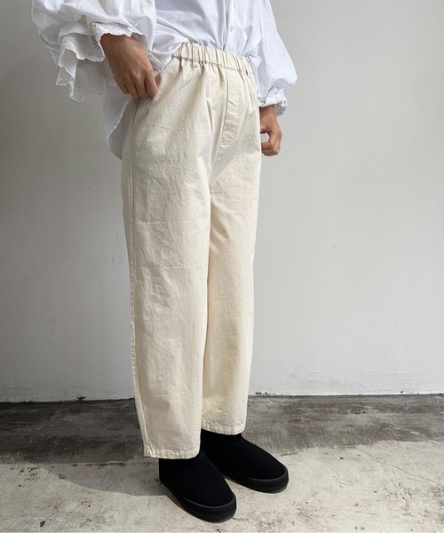 vent blanc(ヴァンブラン)の「vent blanc / ヴァンブラン コットンツイルカービィパンツ(その他パンツ・レディース・ブラック/ブルー/ナチュラル・FREE)」の12枚目の写真