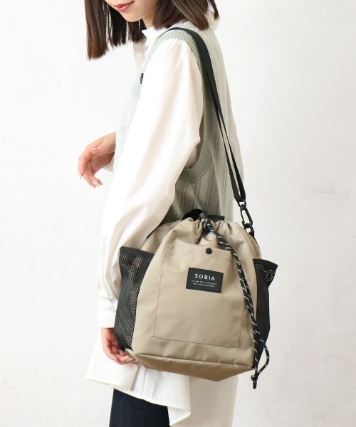 Per sist ence(パーシエンス)の「メッシュポケットドロストショルダー(ショルダーバッグ・レディース・ベージュ/パープル/ブラック/チャコールグレー/ローズ・FREE)」の15枚目の写真