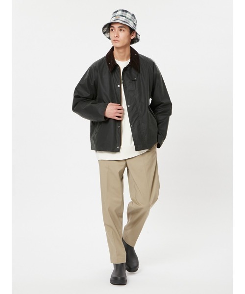 Kinetics（キネティクス）の「Barbour OS Beaufort Wax Jacket（バブアー トランスポート ワックス コットン ショート ブルゾン）（ブルゾン・メンズ・グリーン・40/42/44/34/36/38）」の9枚目の写真