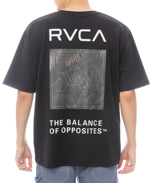 RVCA（ルーカ）の「RVCA/ルーカ 半袖Tシャツ バックプリント オーバーサイズ PALM BOX SS BF041-250（Tシャツ/カットソー・メンズ・ホワイト/ライトカーキ/ブラック/サファリグリーン・L/M/S）」の3枚目の写真