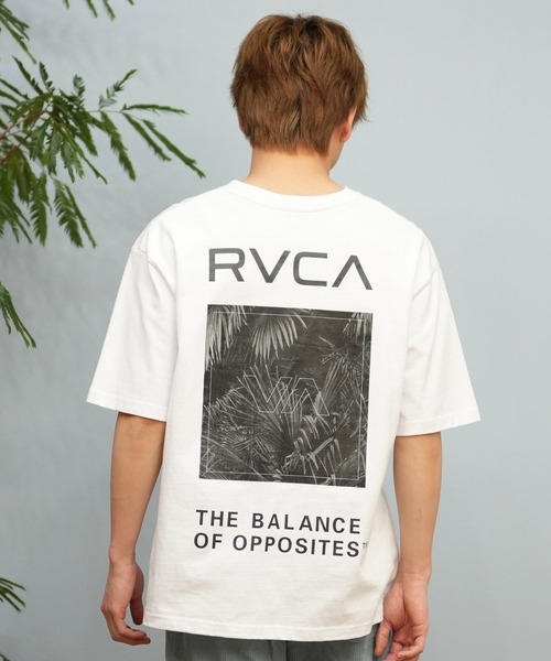 RVCA（ルーカ）の「RVCA/ルーカ 半袖Tシャツ バックプリント オーバーサイズ PALM BOX SS BF041-250（Tシャツ/カットソー・メンズ・ホワイト/ライトカーキ/ブラック/サファリグリーン・L/M/S）」の7枚目の写真