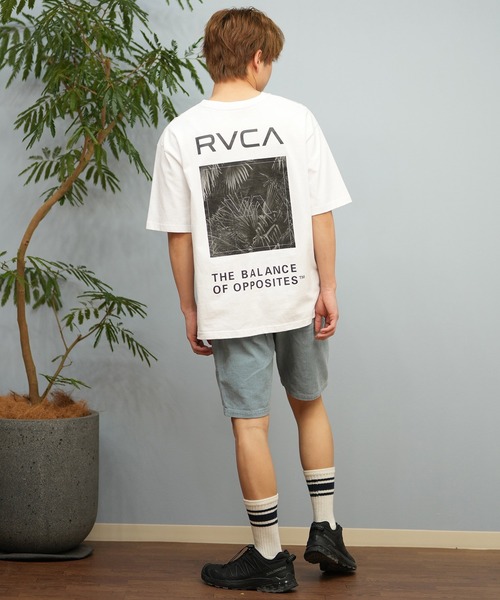 RVCA（ルーカ）の「RVCA/ルーカ 半袖Tシャツ バックプリント オーバーサイズ PALM BOX SS BF041-250（Tシャツ/カットソー・メンズ・ホワイト/ライトカーキ/ブラック/サファリグリーン・L/M/S）」の11枚目の写真