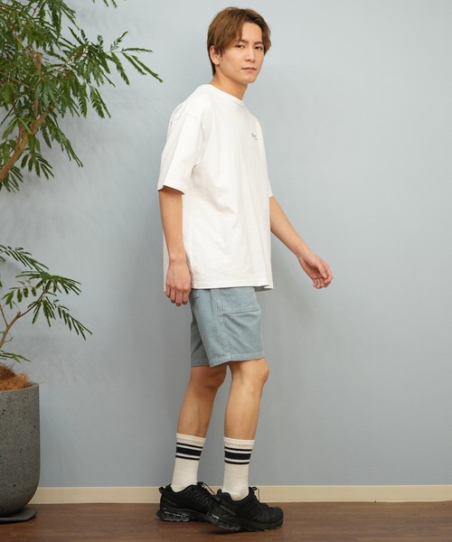 RVCA（ルーカ）の「RVCA/ルーカ 半袖Tシャツ バックプリント オーバーサイズ PALM BOX SS BF041-250（Tシャツ/カットソー・メンズ・ホワイト/ライトカーキ/ブラック/サファリグリーン・L/M/S）」の12枚目の写真