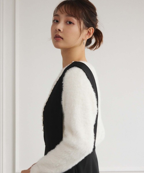 fifth（フィフス）の「パールトリムジャンパースカート（ワンピース・レディース・ブラック・M）」の19枚目の写真