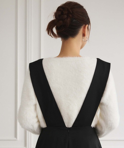 fifth（フィフス）の「パールトリムジャンパースカート（ワンピース・レディース・ブラック・M）」の20枚目の写真