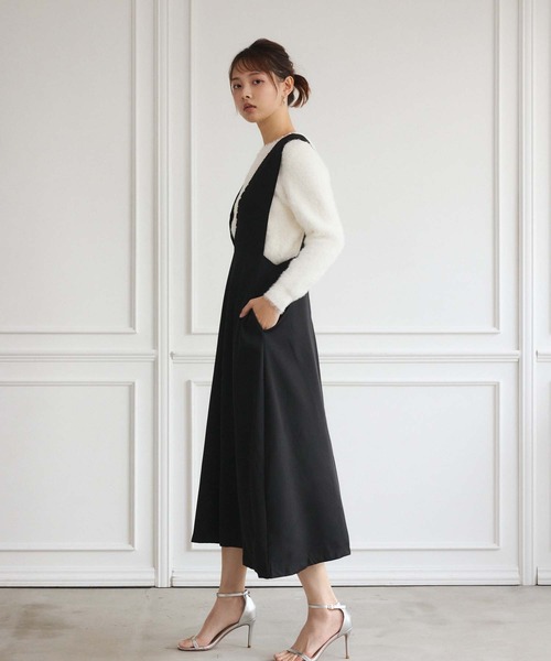 fifth（フィフス）の「パールトリムジャンパースカート（ワンピース・レディース・ブラック・M）」の15枚目の写真
