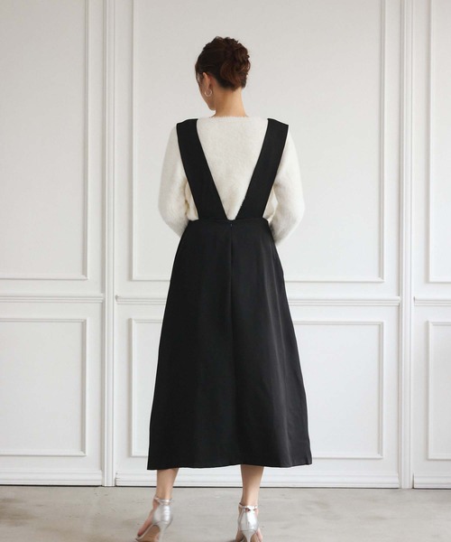 fifth（フィフス）の「パールトリムジャンパースカート（ワンピース・レディース・ブラック・M）」の16枚目の写真