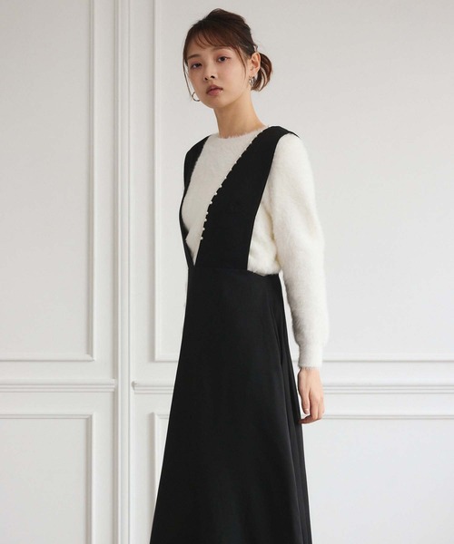 fifth（フィフス）の「パールトリムジャンパースカート（ワンピース・レディース・ブラック・M）」の17枚目の写真