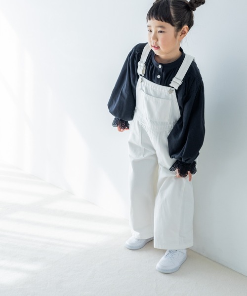 LOWRYS FARM(ローリーズファーム)の「ギャザーボリュームブラウス 292636(シャツ/ブラウス・キッズ・オフホワイト/ブラック・120cm/110cm/150cm/140cm/130cm)」の21枚目の写真