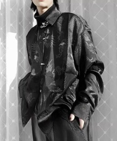 EBONY/エボニー】Washi Flower Gather Shirt/和紙フラワー