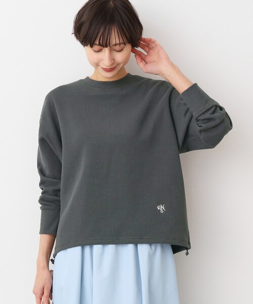 Dessin（デッサン）の「【洗える】ドローコード付きカットソー（XS～L）（Tシャツ/カットソー・レディース・ピンク系/ナチュラル/ホワイト/チャコールグレー・03/01/02/00）」の3枚目の写真