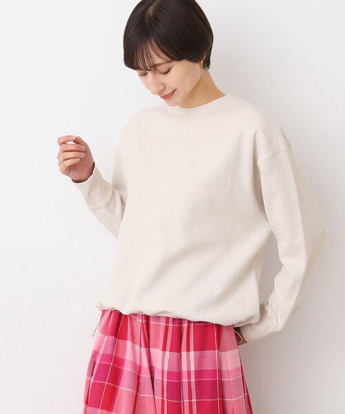 Dessin（デッサン）の「【洗える】ドローコード付きカットソー（XS～L）（Tシャツ/カットソー・レディース・ピンク系/ナチュラル/ホワイト/チャコールグレー・03/01/02/00）」の7枚目の写真