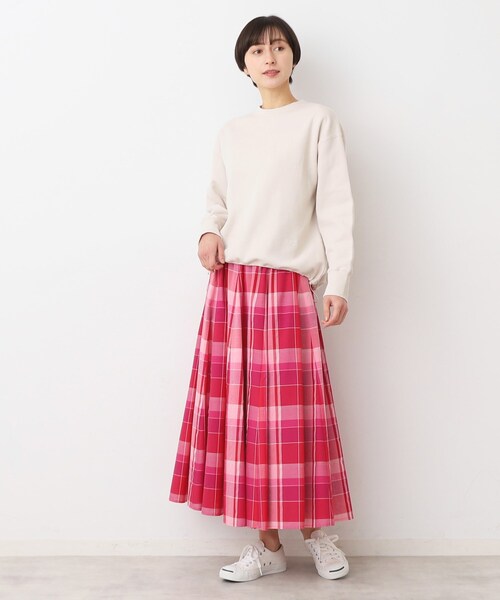 Dessin（デッサン）の「【洗える】ドローコード付きカットソー（XS～L）（Tシャツ/カットソー・レディース・ピンク系/ナチュラル/ホワイト/チャコールグレー・03/01/02/00）」の9枚目の写真