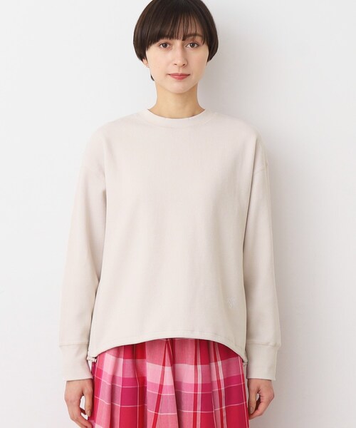 Dessin（デッサン）の「【洗える】ドローコード付きカットソー（XS～L）（Tシャツ/カットソー・レディース・ピンク系/ナチュラル/ホワイト/チャコールグレー・03/01/02/00）」の11枚目の写真