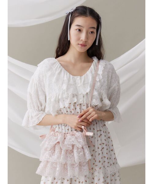 merry jenny 新品 ホワイト フリルカラーパフワンピース merry jenny 新品 ホワイト フリルカラーパフワンピース - メルカリ